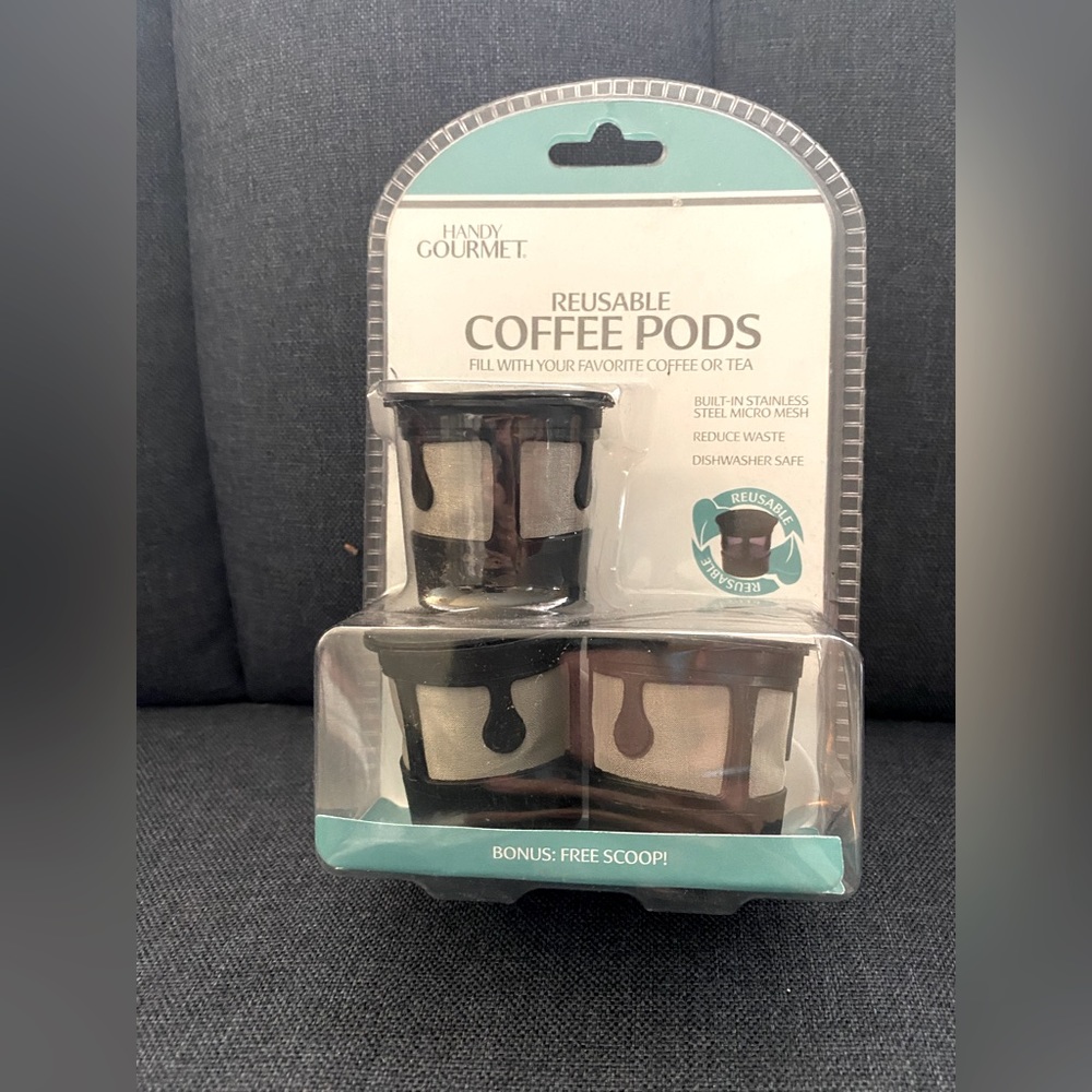 Pkg of 3 reusable coffee pods from Handy Gourmet (BAA)